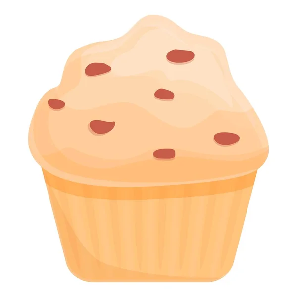 Romige muffin icoon, cartoon en platte stijl — Stockvector