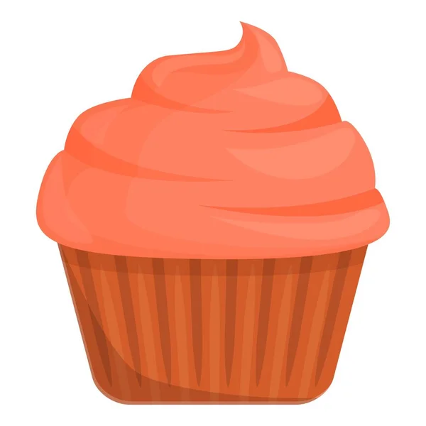 Icono de muffin casero, dibujos animados y estilo plano — Vector de stock