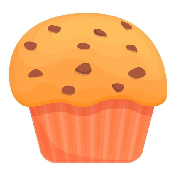 Gebakken muffin icoon, cartoon en platte stijl — Stockvector