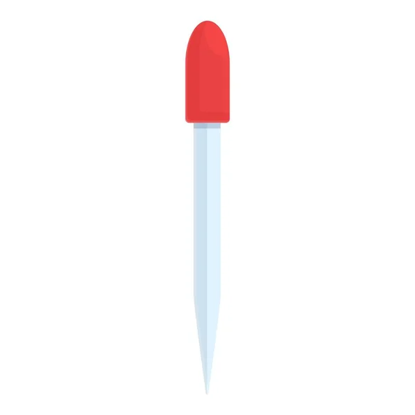 Ícone de agulha de teste de sangue, desenho animado e estilo plano — Vetor de Stock