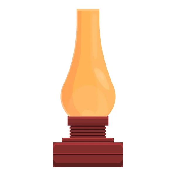 Icono de lámpara de parafina, dibujos animados y estilo plano — Vector de stock
