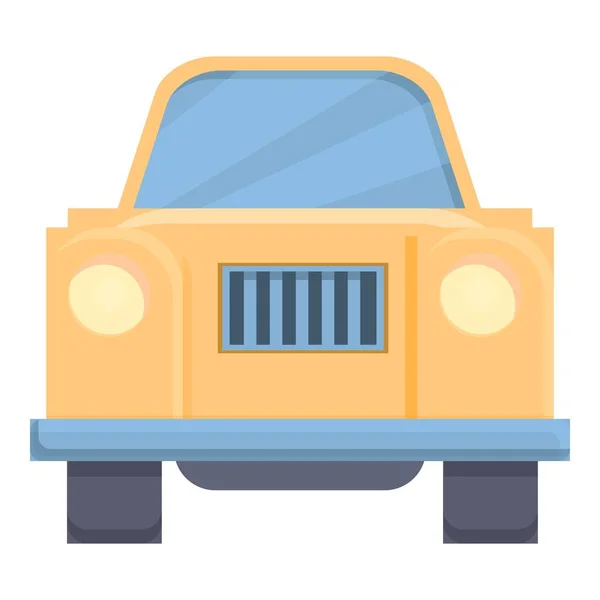 Safari jeep främre ikon, tecknad stil — Stock vektor
