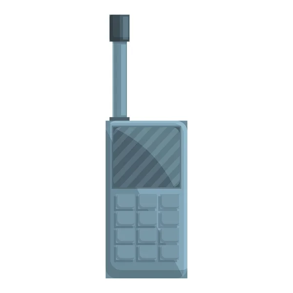 Safari walkie talkie ícone, estilo dos desenhos animados — Vetor de Stock