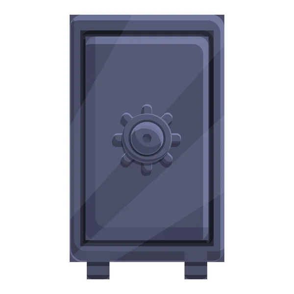 Icono de caja fuerte de depósito, estilo de dibujos animados — Vector de stock