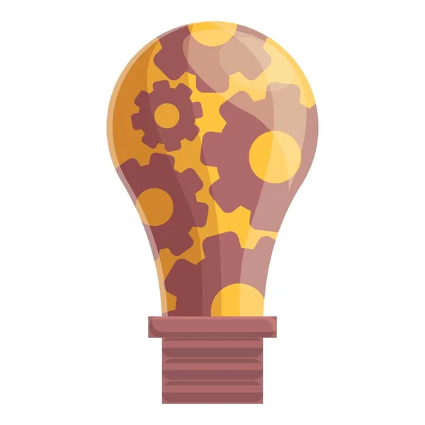 Icône d'ampoule intelligente, style dessin animé — Image vectorielle