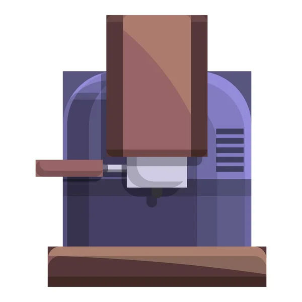 Barista icono de la máquina de café, estilo de dibujos animados — Vector de stock