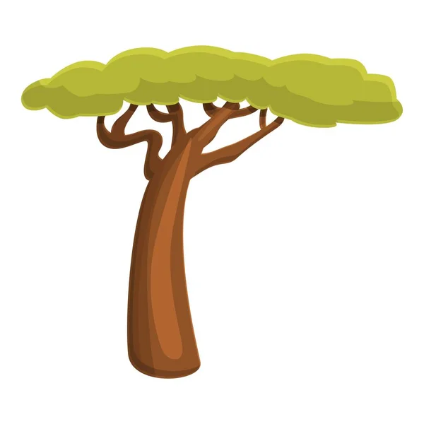 Parque icono baobab, estilo de dibujos animados — Vector de stock