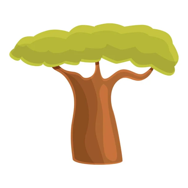 Ícone de baobá de vida selvagem, estilo de desenho animado —  Vetores de Stock