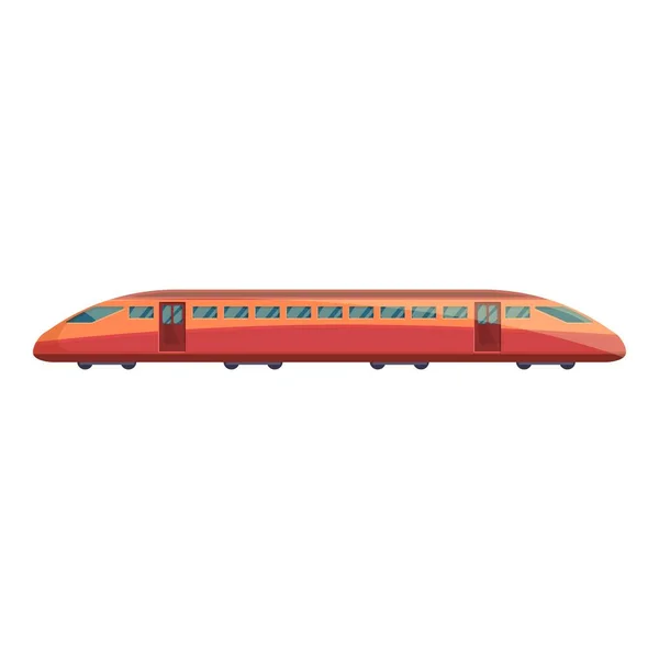 Ícone de trem de alta velocidade, estilo dos desenhos animados — Vetor de Stock