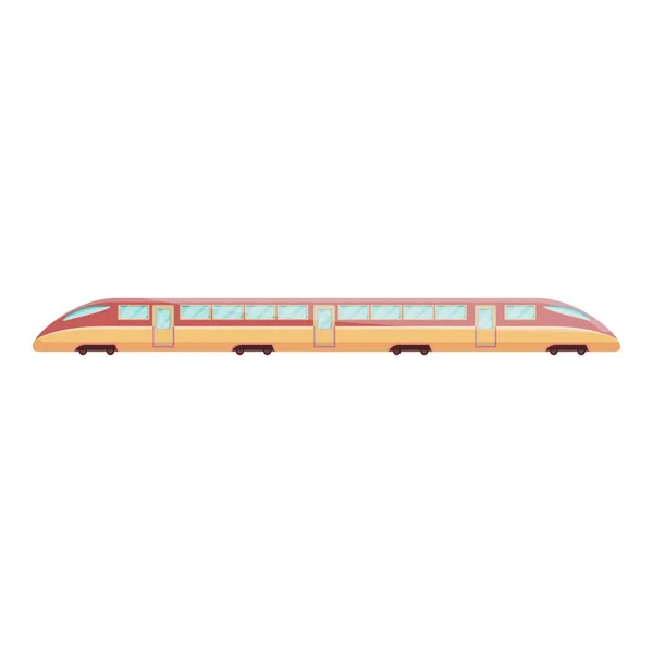Train express icône ferroviaire, style dessin animé — Image vectorielle