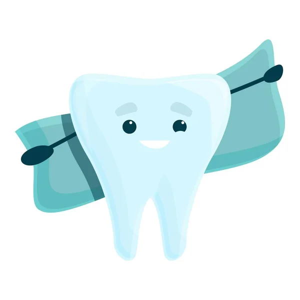 Teeth whitening icon, cartoon style — Stock Vector