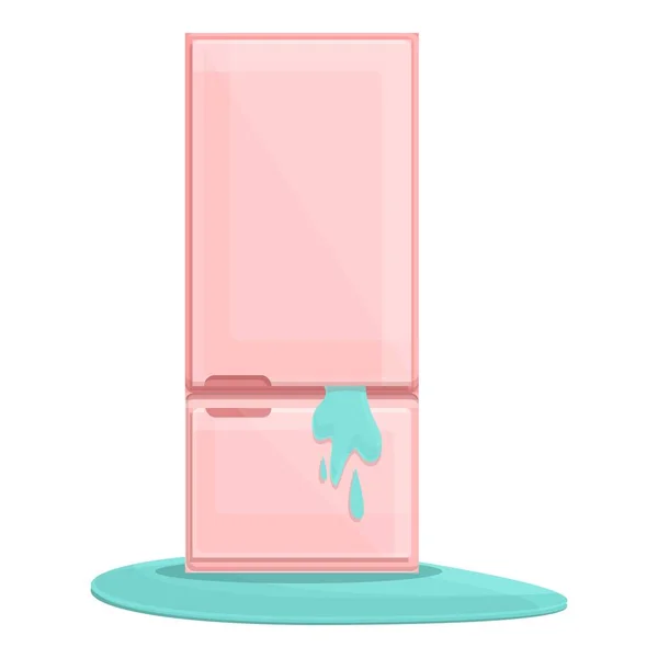 Іконка ремонту кухонного холодильника, мультиплікаційний стиль — стоковий вектор