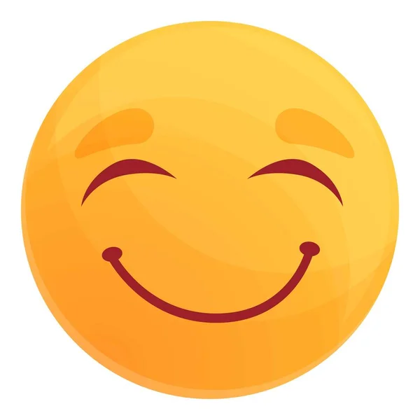 Ícone emoticon emocional, estilo dos desenhos animados — Vetor de Stock