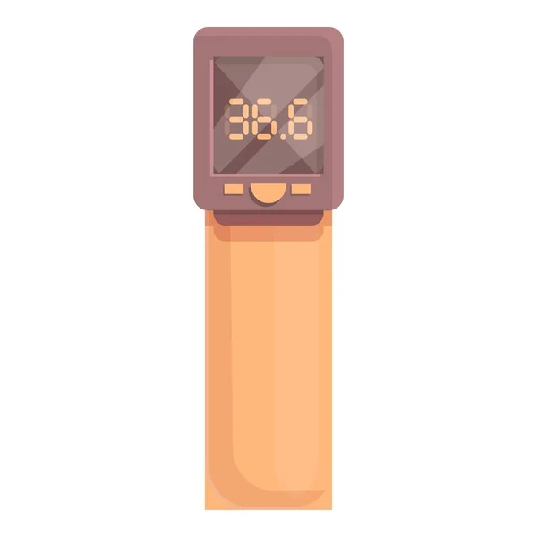 Laser plastic thermometer icoon, cartoon stijl — Stockvector