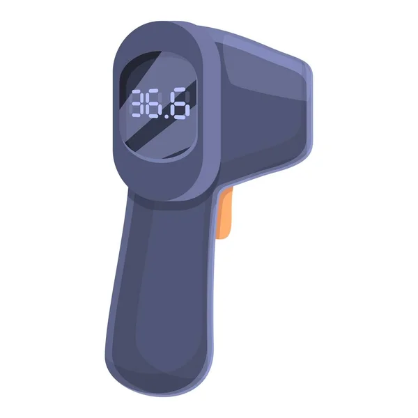 Günstige Laser-Thermometer-Symbol, Cartoon-Stil — Stockvektor