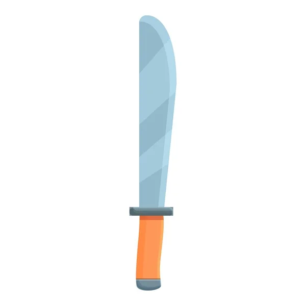 Camping knife icon, cartoon style — Stock Vector