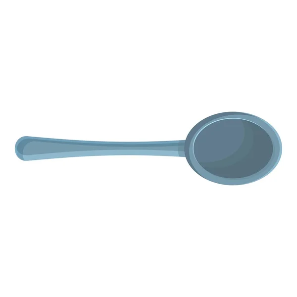 Camping spoon icon, cartoon style — Stock Vector