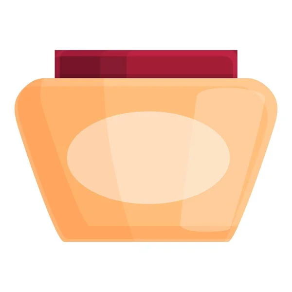 Icono de crema corporal coreana, estilo de dibujos animados — Vector de stock