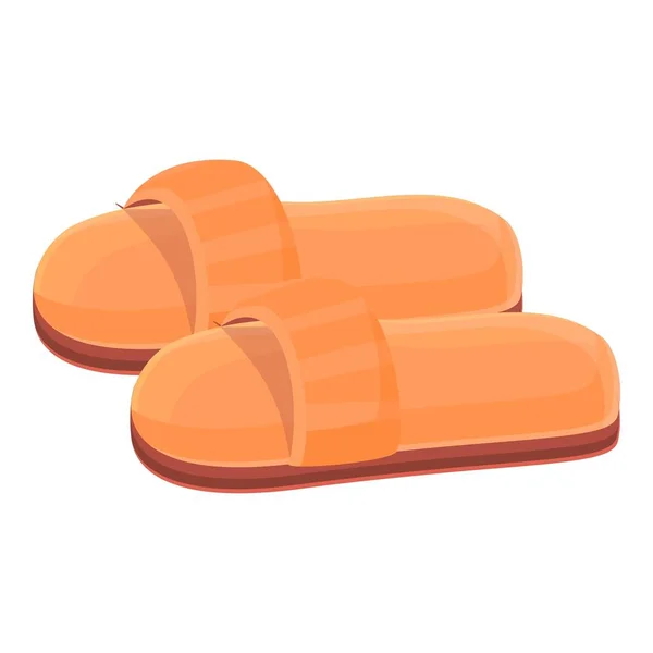 Trendy slippers icon, cartoon style — Vettoriale Stock