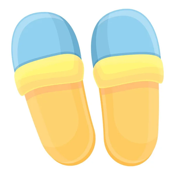 Practical slippers icon, cartoon style — Stock Vector