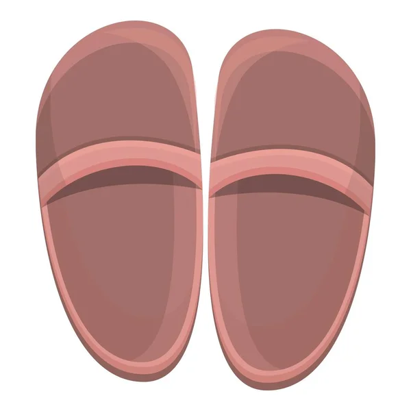 Men slippers icon, cartoon style — Vettoriale Stock