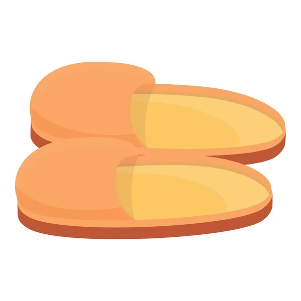 Soft slippers icon, cartoon style — Vettoriale Stock