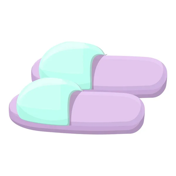 Functional slippers icon, cartoon style — Vetor de Stock