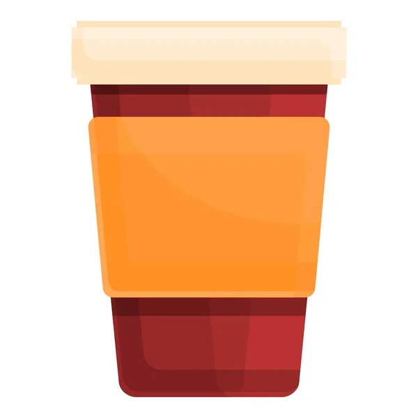 Takeaway coffee icon, cartoon style — Vettoriale Stock