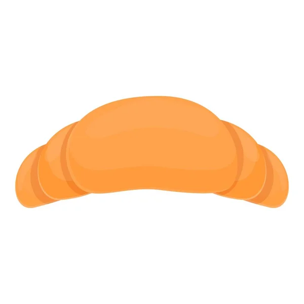 Icono de croissant para llevar, estilo de dibujos animados — Vector de stock