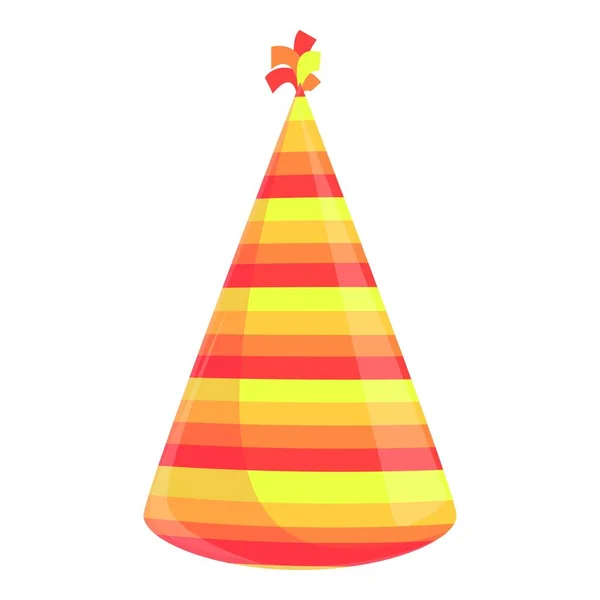 Party hat festive icon, cartoon style — Stock Vector