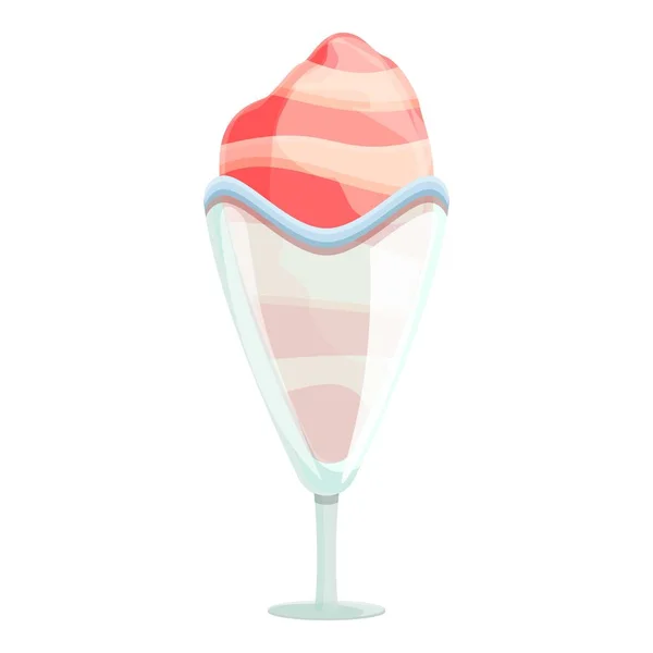 Mixed ice cream icon, cartoon style — Stock Vector