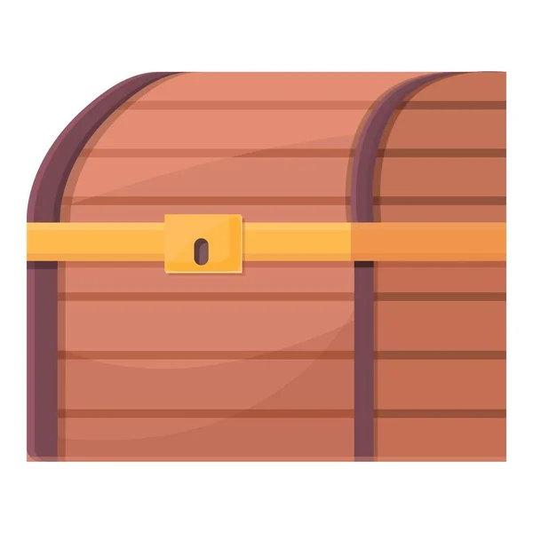 Dower pecho icono vector de dibujos animados. Caja del tesoro — Vector de stock