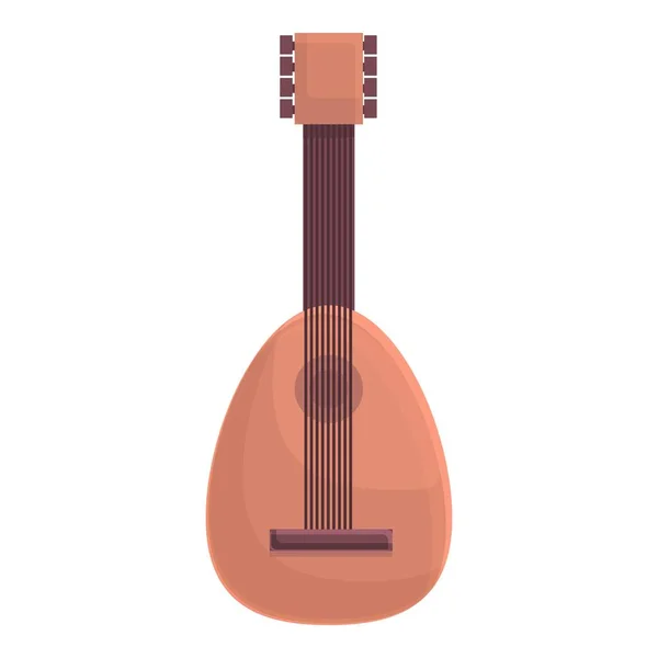 Guitare médiévale icône dessin animé vecteur. Instrument de musique — Image vectorielle