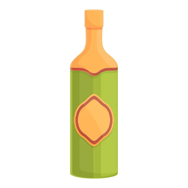 Vektor kartun ikon anggur Perancis. Botol Perancis - Stok Vektor