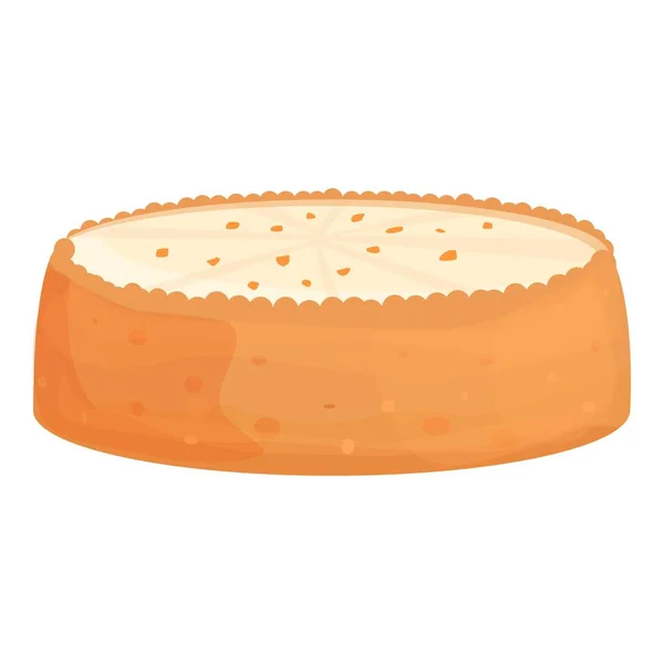 Cheesecake icône dessin animé vecteur. Gâteau au fromage — Image vectorielle