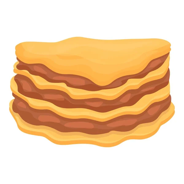 Lasaña icono vector de dibujos animados. Pastas de lasaña — Vector de stock