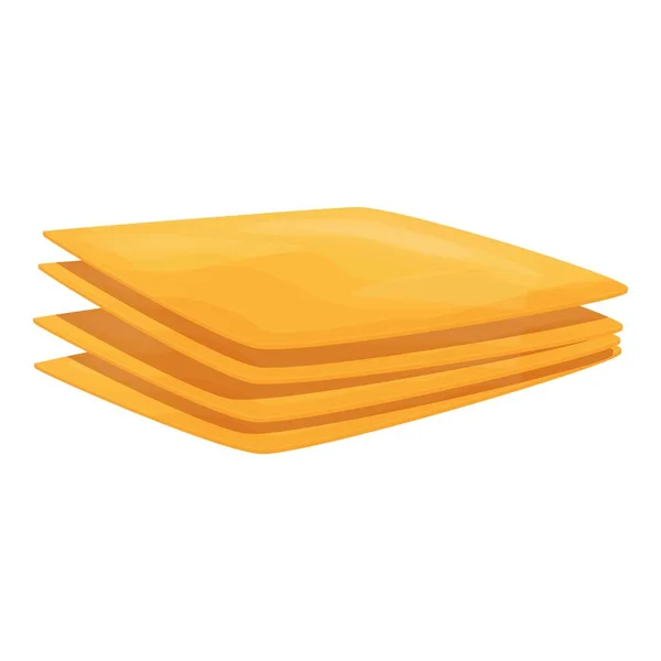 Lasagne Scheiben Symbol Cartoon-Vektor. Nudeln mit Lasagne — Stockvektor