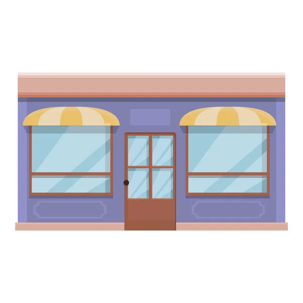 Café de rue icône dessin animé vecteur. Café-restaurant — Image vectorielle