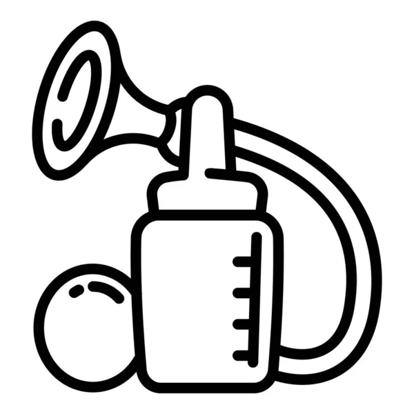 Reast milk pump icon, outline style — стоковый вектор