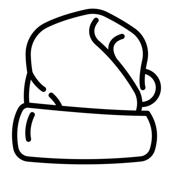 Niño icono de la cabeza de invierno, estilo de contorno — Archivo Imágenes Vectoriales