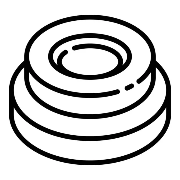 Icono de Dumbell, estilo de contorno — Vector de stock