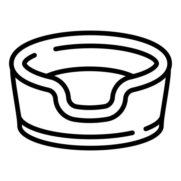 Pet food pot icon, obrys styl — Stockový vektor