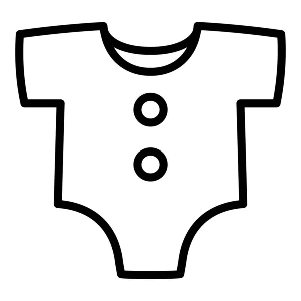Παιδικό πουκάμισο εικονίδιο, περίγραμμα στυλ — Διανυσματικό Αρχείο