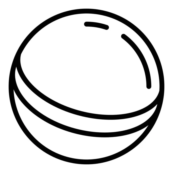 Μωρό καουτσούκ εικονίδιο μπάλα, περίγραμμα στυλ — Διανυσματικό Αρχείο