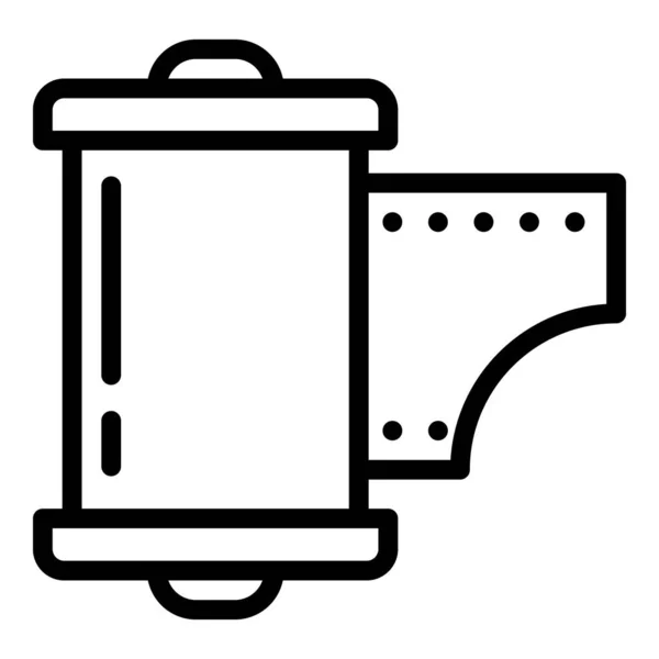 Ref-roll icon, outline style — стоковый вектор