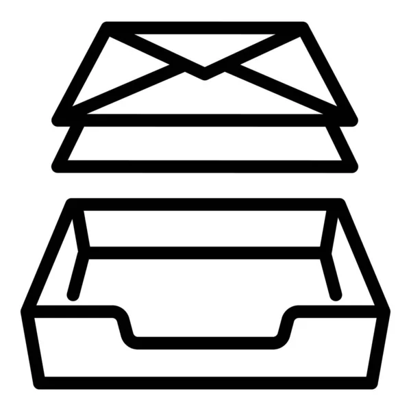 Ícone da caixa do carteiro, estilo esboço —  Vetores de Stock
