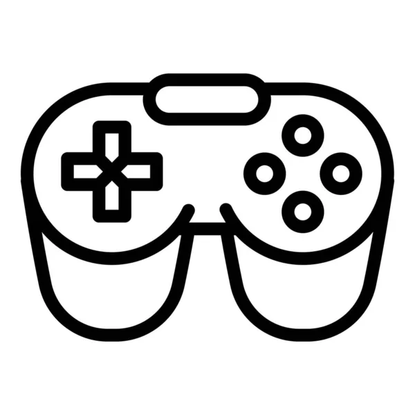 Juego icono de joystick, estilo de esquema — Vector de stock