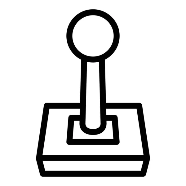 Gamer joystick icône, style contour — Image vectorielle
