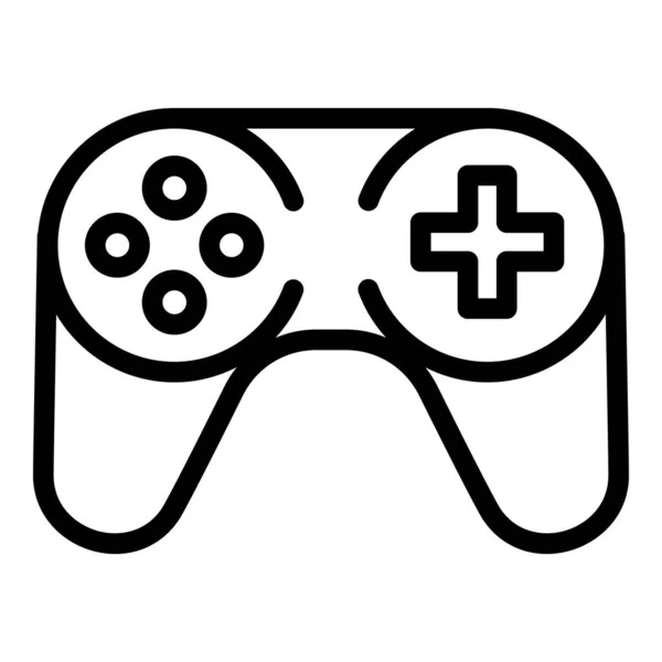 Consola icono de joystick, estilo de contorno — Vector de stock