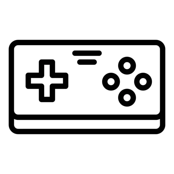 Icono de joystick de videojuego, estilo de esquema — Archivo Imágenes Vectoriales